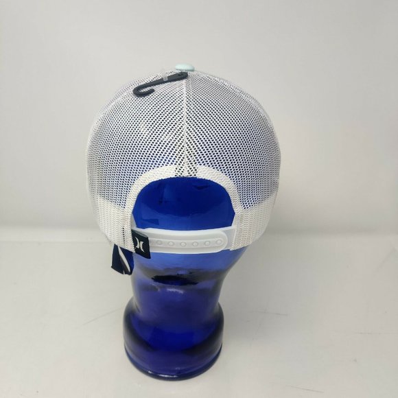 Hurley Women's Sun Mountain Trucker Hat Cap - Aqua/orange - Picture 3 of 6